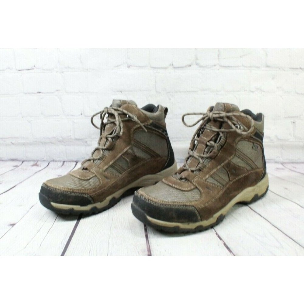 LL Bean Trail Model 4 Brown Ankle Waterproof Hiking Boots Size 10.5 M - Picture 2 of 9